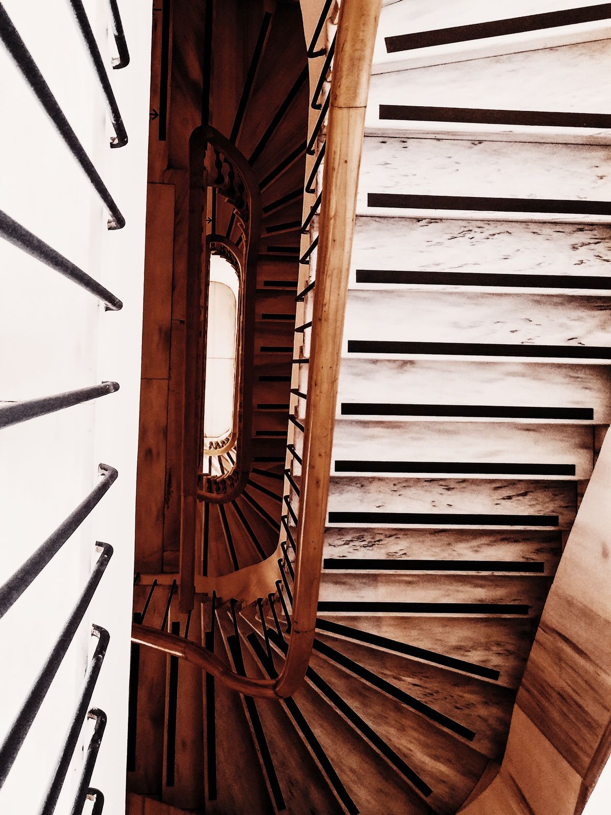 Timber stair in progress