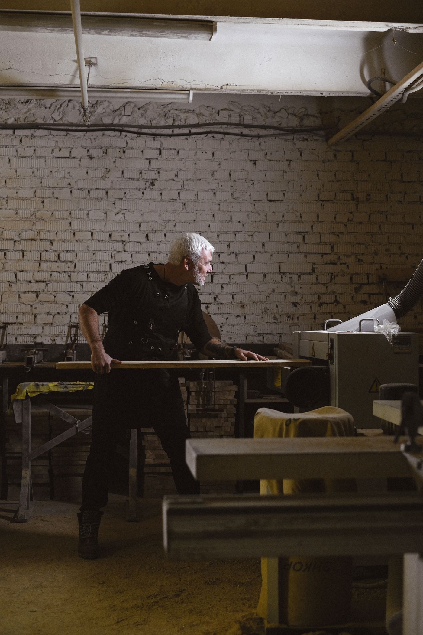 Restoring an antique timber piece at the bench